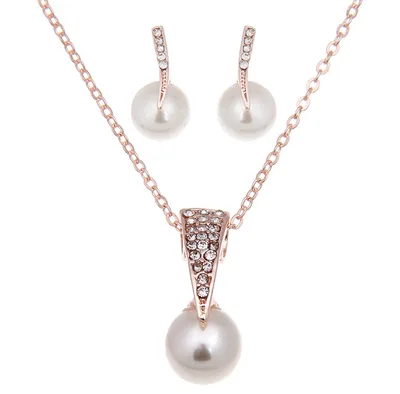 Pearl necklace set Default - Shop at LoveMi