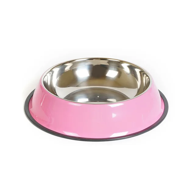 pet bowl pet feeding basin - Pink