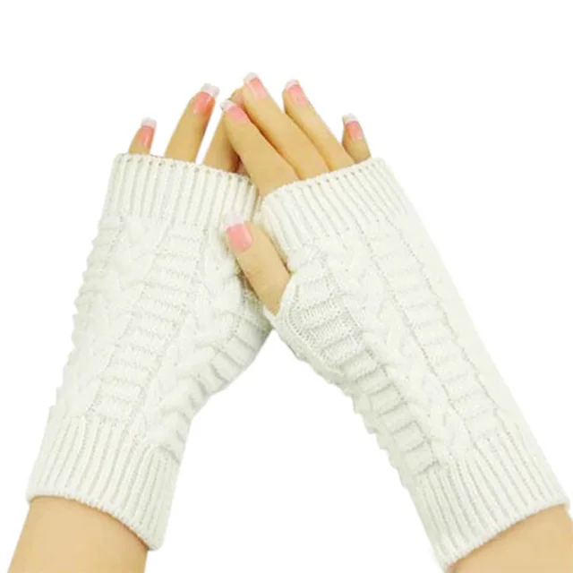 Female computer gloves - White