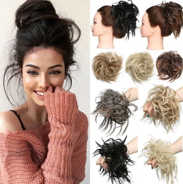 Rubber band chemical fiber wig ring Q17 8 - Shop at LoveMi