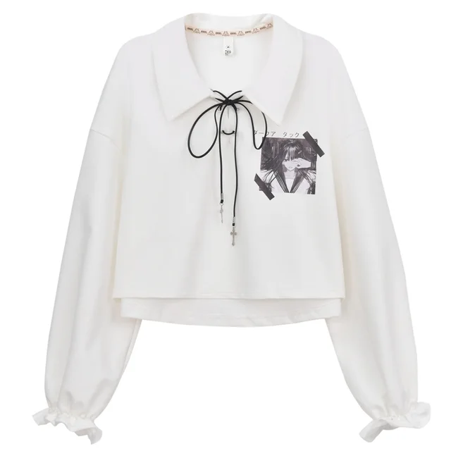 polo shirt long sleeve t-shirt - White