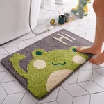 Bathroom absorbent non-slip mat - Frog