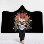 Hooded blanket cape - C Lamb Fleece