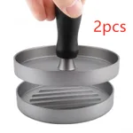 Aluminum alloy hamburger - Black2Pcs