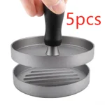 Aluminum alloy hamburger - Black5Pcs