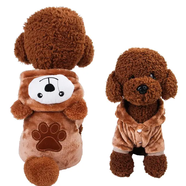 Autumn And Winter Pet Clothes - Brown