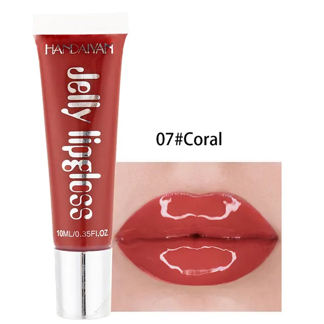 Jelly glass mirror moisturizing lip gloss - Coral