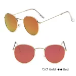 Women Retro Sunglasses - Gold