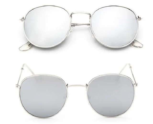 Women Retro Sunglasses - Silver + Silver