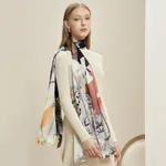 Jewel Butterfly Silk Scarf