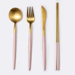 Cutlery spoon set - Pink Gold A