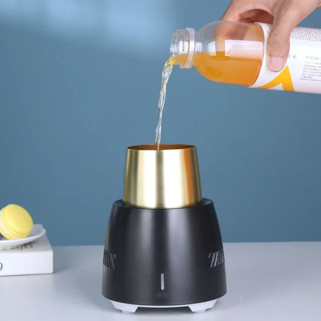 Portable Fast Cooling Cup Electronic Refrigeration Cooler for Beer Wine Beverage Mini Electric Drink Cooler Cup Instant Cooling Black - Shop at LoveMi