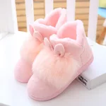 Winter High-Top Confinement Shoes Thick-Soled Large Size Plus Velvet - Pink