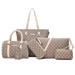 Six-piece versatile handbag - White