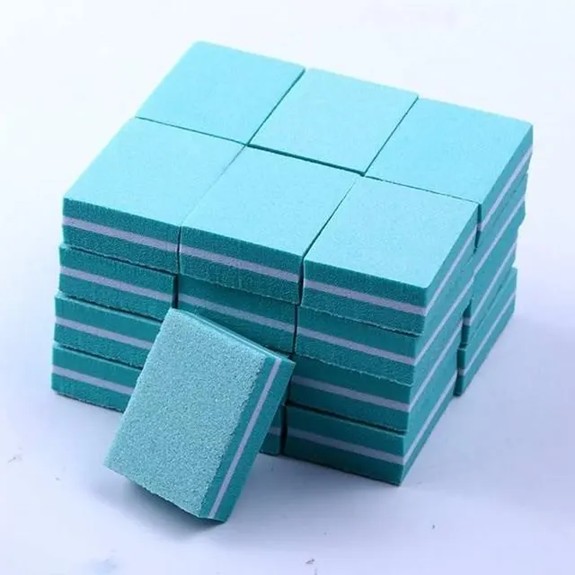 Two-sided mini nail file block - Green