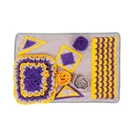 Interactive Puzzle Pet Sniffing Pad Blanket Smelling Traning Toy - Orange