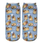 Dog PUG cartoon 3D printing socks - 8Style-With Packaging
