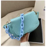 Fashion messenger handbag - Blue