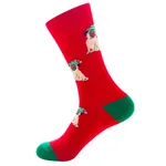 Christmas Tree Snow Elk Gift Cotton Happy Socks - 1 Style-One Size - View 1