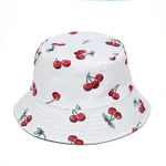 Lattice Element Sun Hat Female Japanese - Cherry White