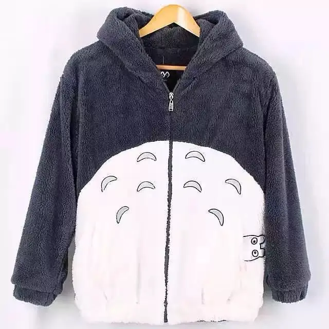 Shiba Inu theme hooded jacket anime sweater - Totoro