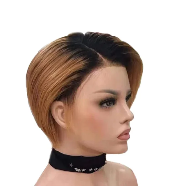 Real wig short hair - Photo Color