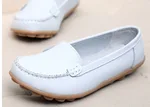 Women's wear comfortable and soft leather shoes - White