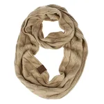 CC scarf wool knit bib winter collar - Camel