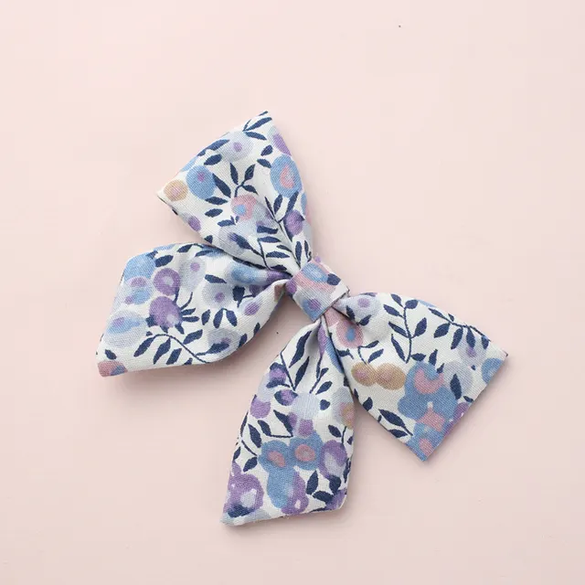 Printed bow fabric clip Style A - Shop at LoveMi