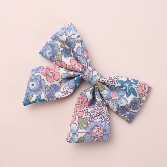 Printed bow fabric clip Style C - Shop at LoveMi