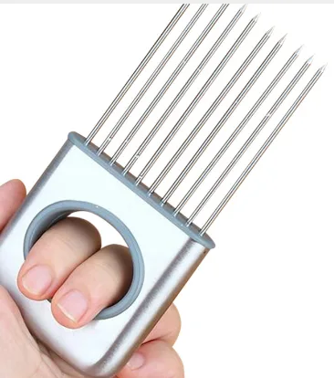 Multifunction Stainless Steel Onion Cutter Chopper Slicer Vegetable Cutting Loose Meat Lemon Tomato Slicing Gadget Default - Shop at LoveMi