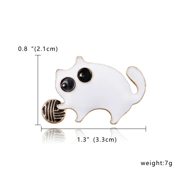 Christmas brooch Cat - Shop at LoveMi
