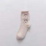 Bowknot girl's socks - Khaki