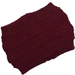 Winter Ear Protection Ladies Knitted Headband - Red