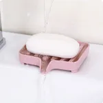 Bathroom plastic soap box - Plain Pink