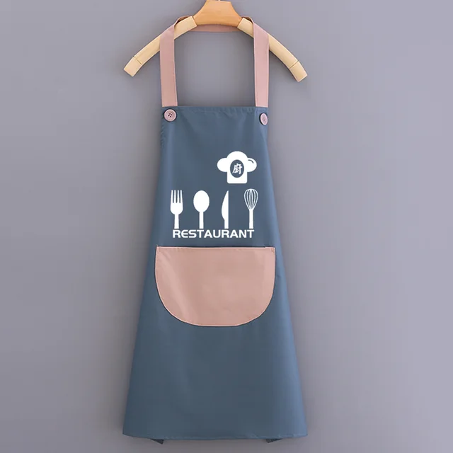 Waterproof fashion apron - Blue1