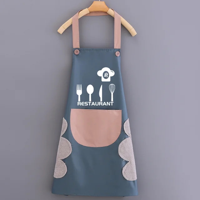 Waterproof fashion apron - Blue3
