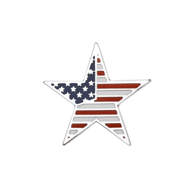 Flag drip oil brooch 5 Style - Shop at LoveMi