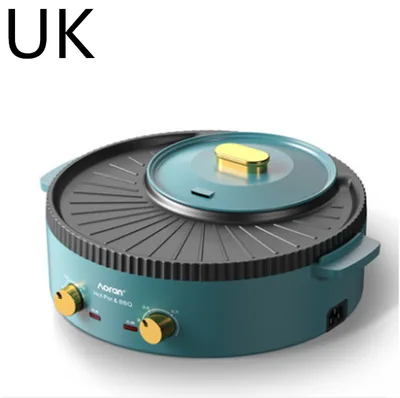 Multi Function Hot Pot Barbecue One Piece Pot Home Baking Tray Roasting and Frying Barbecue Machine Hotpot Uk - Shop at LoveMi