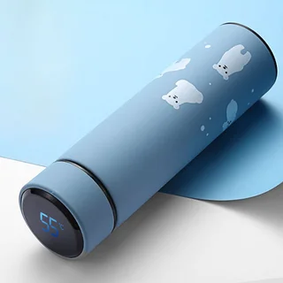 Intelligent temperature measuring mug - Sky Blue