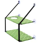 Cat Hammock Window Resting Seat Perch Cat Bed for Indoor Cats Sleeping - Fluorescent Green Double