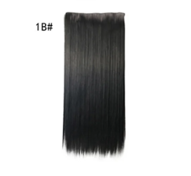 Invisible Halo Hair Extension - Hair Straightener1B