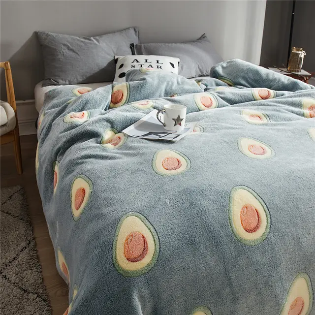 Snowflake summer blanket - Blue
