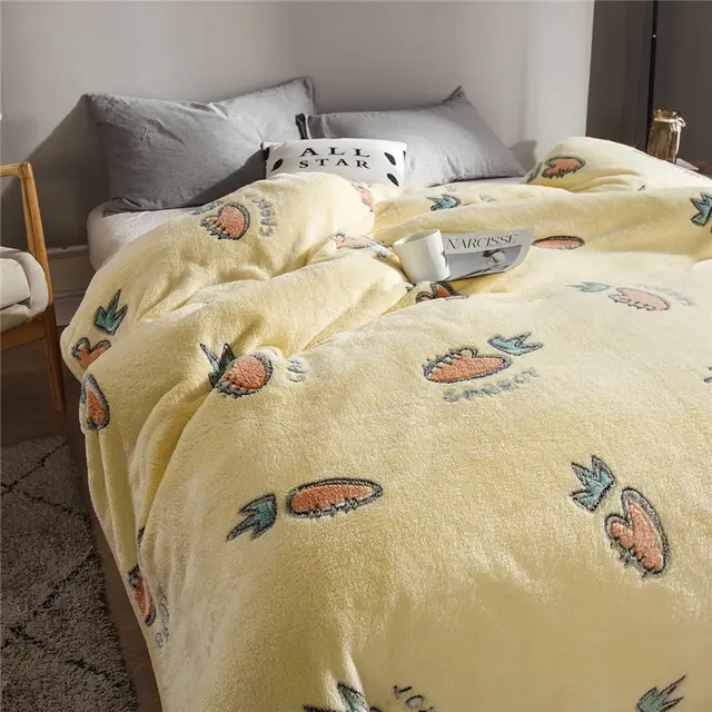 Snowflake summer blanket - Light Yellow