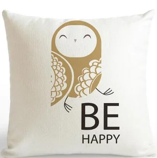 Be Happy Bear Cushion Cover - 30X50Cmh