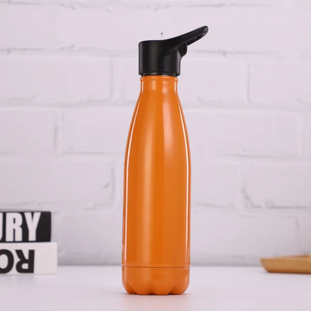 Stainless steel outdoor sports bottle - Deep Orange