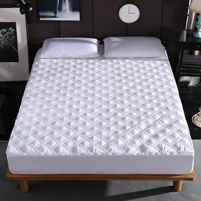 Solid color zipper bedspread - White