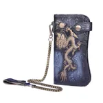 Portefeuille en cuir véritable dragon - tigre - H