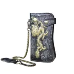 Portefeuille en cuir véritable dragon - tigre - I