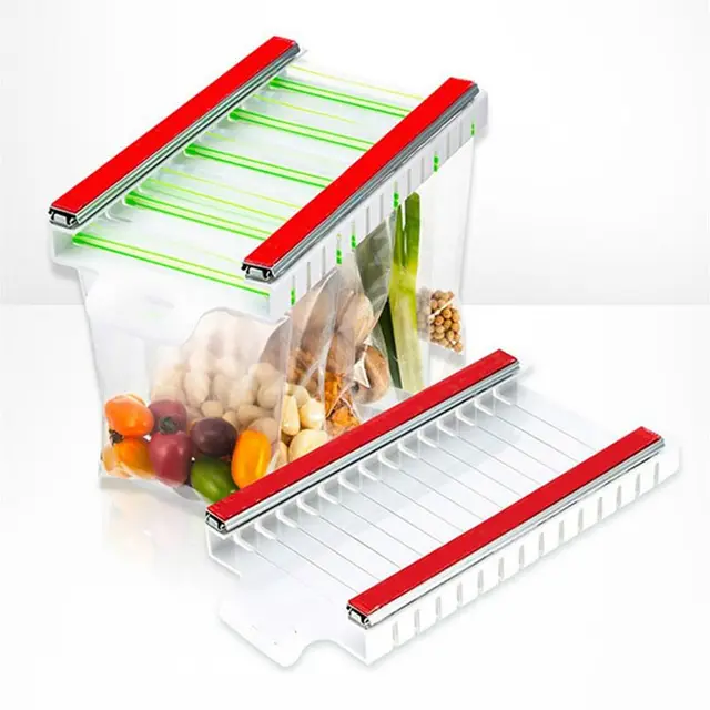 Food Zip-bag Storage Bag Hanging Storage Holder - 6Bag